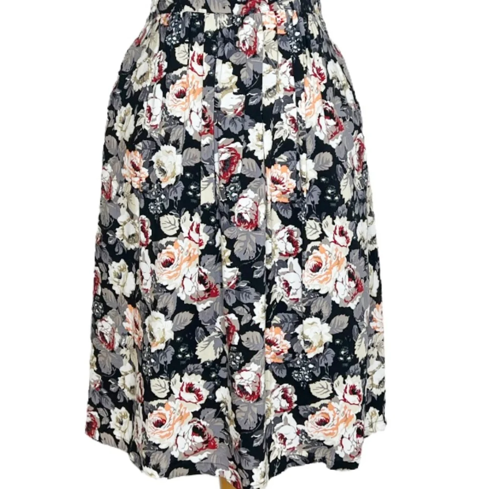 Modcloth Frock Shop Floral Roses Dress Large - Picture 4 of 10